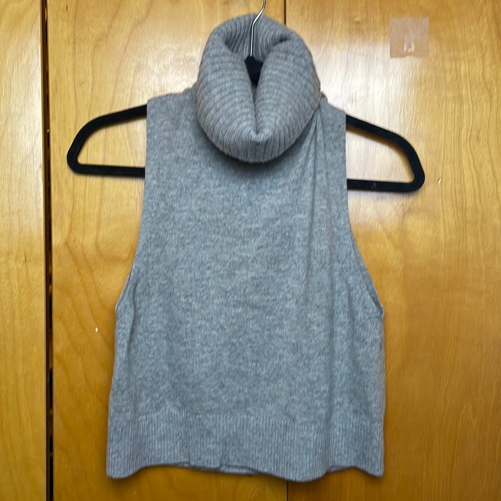 DKNY cashmere blend crop turtleneck